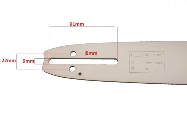 Lama drujba + 2 lanturi 32 dinti pas 3.25 38cm [2]