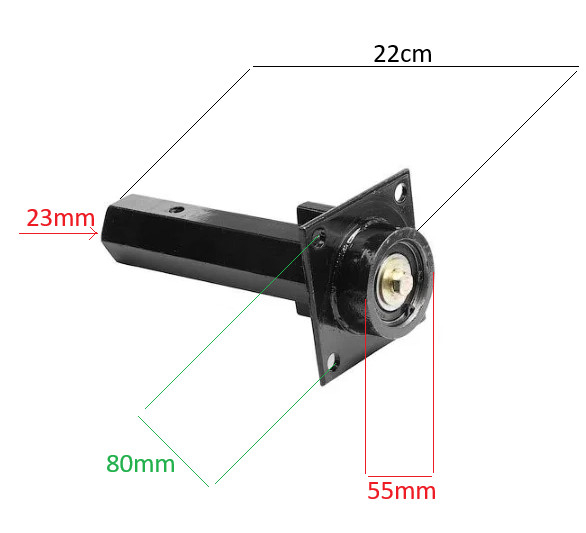 Manicot cu flansa si rulment 23mm (170F) [2]