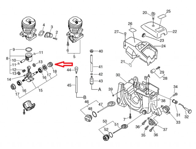 Melc pompa ulei drujba ECHO CS-350 (V652000070) [2]