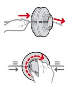 Mosor cu fir Tecomec Stihl, Makita, Solo, Dolmar (M12x1,5) [2]