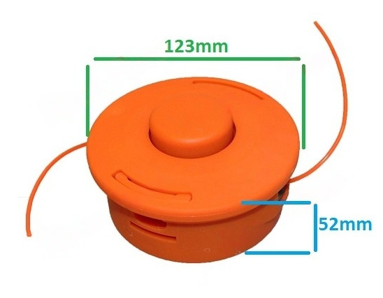 Mosor motocoasa cu fir 25-2 (Nr 4) - portocaliu [2]