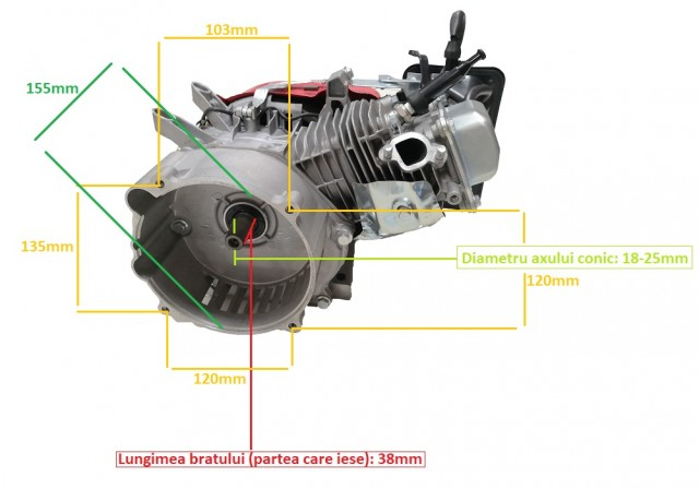Motor generator (ax conic) 6.5CP (fara rezervor) [2]