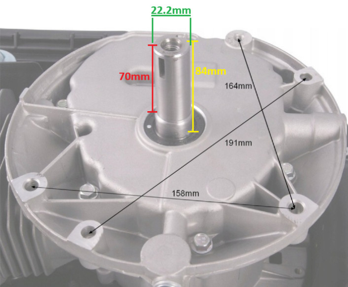 Motor masina de tuns gazon Zongshen XP200A (ax 22.2 Ø - 84mm) 6.5 CP (soc automat) [2]