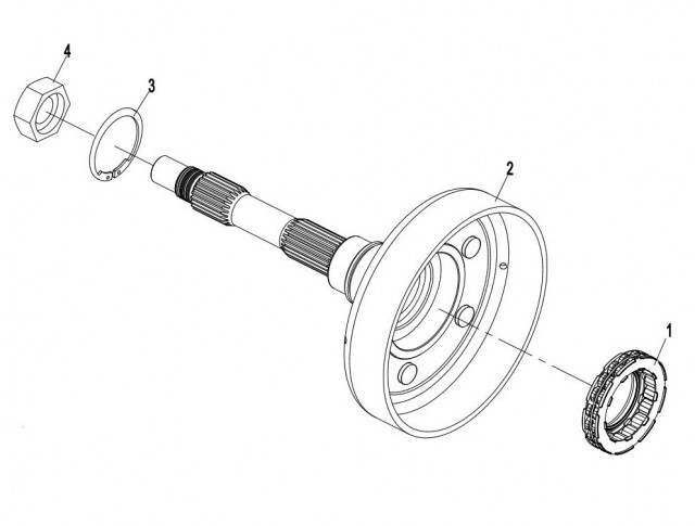 Oala ambreiaj Atv CF Moto 500cc [2]