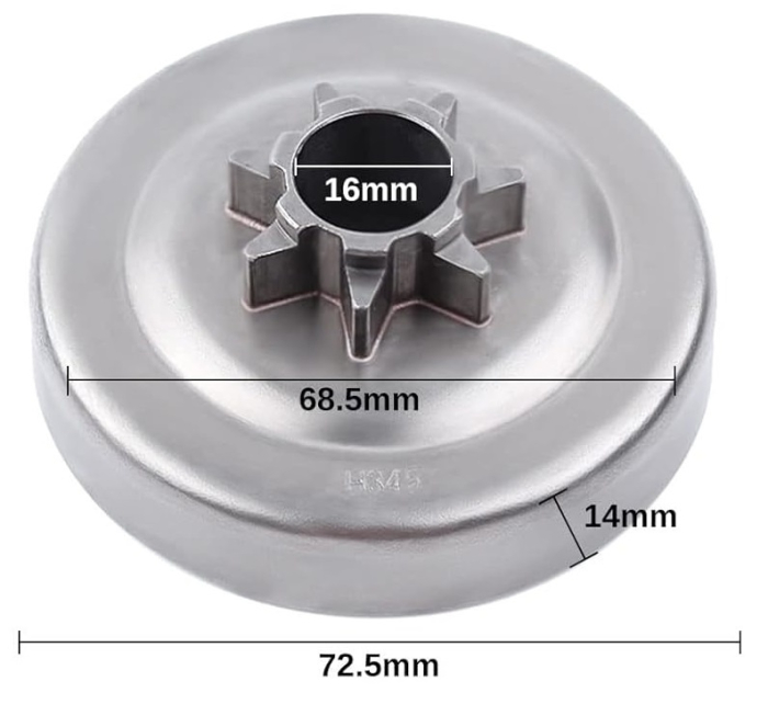 Oala ambreiaj drujba Husqvarna 340, 345, 350, 357, 359 - stea [2]