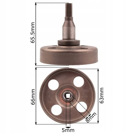 Oala ambreiaj motocoasa Husqvarna 125R, 128R [2]