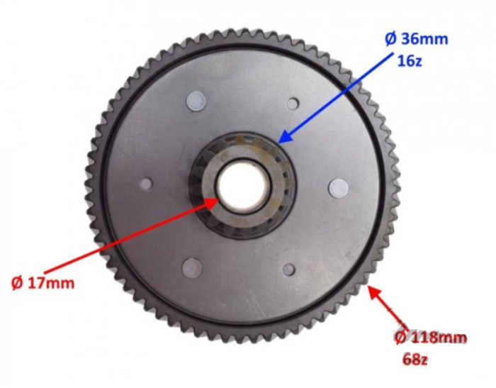 Oala ambreiaj Yamaha YBR 125cc [2]