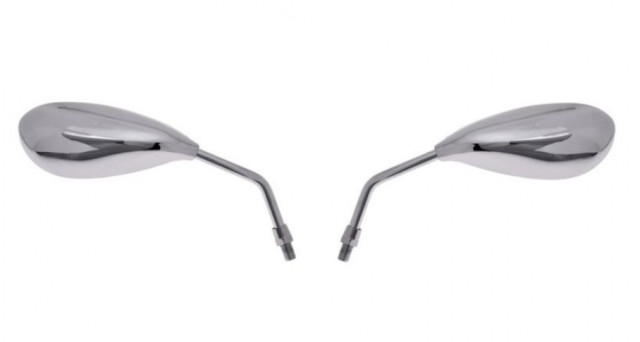 Oglinzi moto "lacrima" nichelate M8 [2]