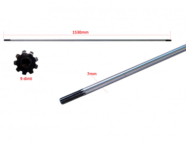 Pachet 10 buc ax angrenaj motocoasa 9 dinti (7mm) [2]