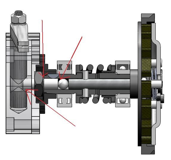 Piese eliberare ambreiaj motor bicicleta 2 timpi [2]