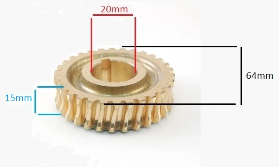 Pinion bronz pentru accesorii motocoasa [2]