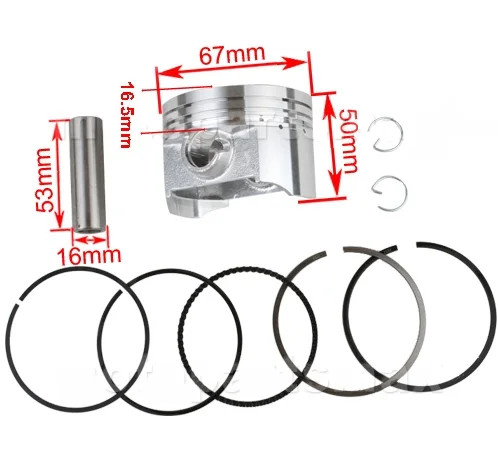 Piston ATV CG250 67mm [2]