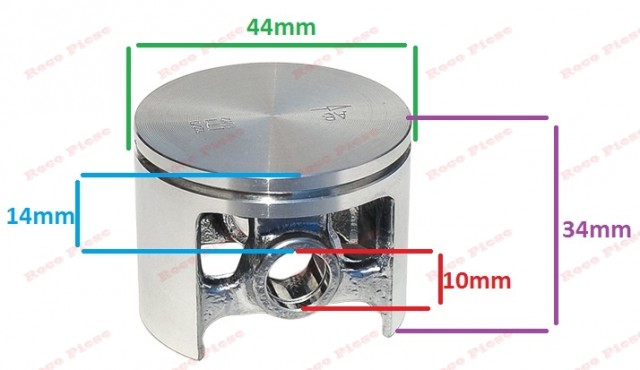 Piston complet Husqvarna 246 Ø 44mm Golf [2]