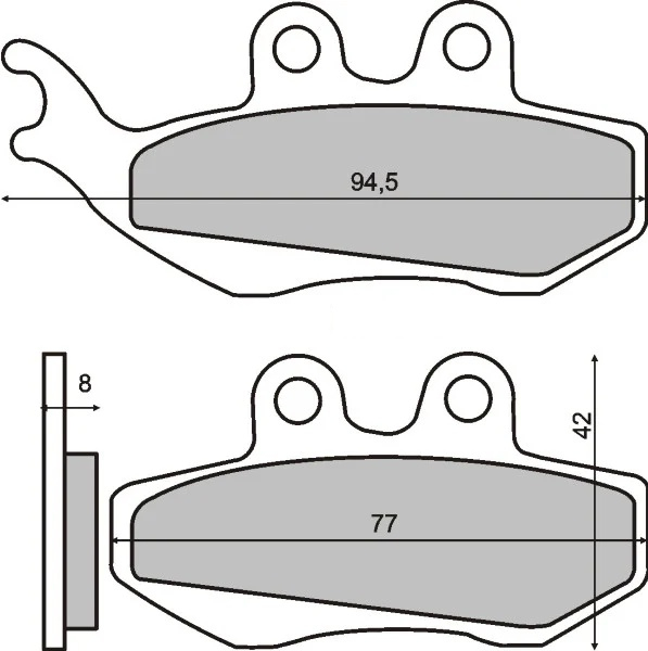 Placute frana fata scuter Piaggio Hexagon 125cc [1]