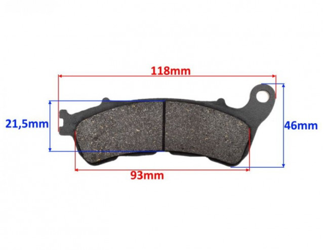 Placute frana moto Honda SH125 (2010-2015) [2]