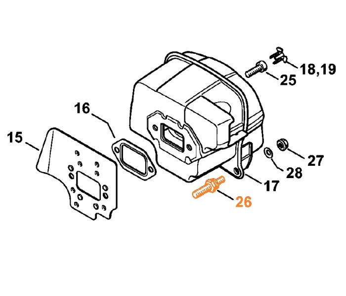 Prezon toba drujba compatibil Stihl MS 880, 088 (bucata) [2]