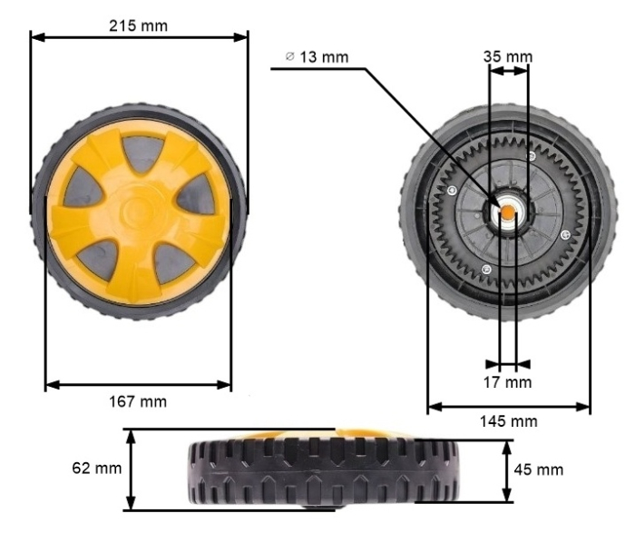 Roata masina tuns gazon Castorama, Fieldmann, Chinezesti [1]