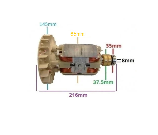 Rotor generator 2 - 5 kw (Gx 160, 168F etc) Cupru (Monofazic) [2]