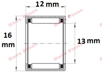 Rulment ace drujba Husqvarna 40, 51, 55, 61, 262, 268, 272, 240, 245, 350, 351, 353, 357, 359, 450, 455, 460 (oala) [2]