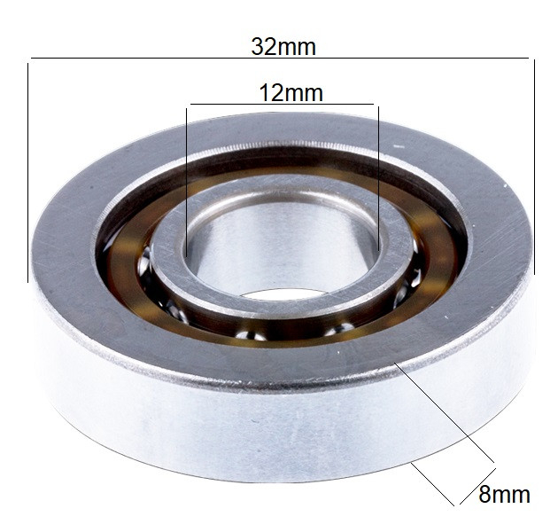 Rulment drujba Husqvarna 135, 140, 435, 440 (stanga) [2]