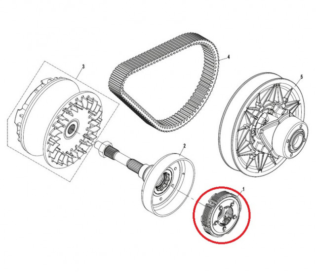 Saboti ambreiaj Atv CF Moto CF800, Z8, X8 (800cc) [7]