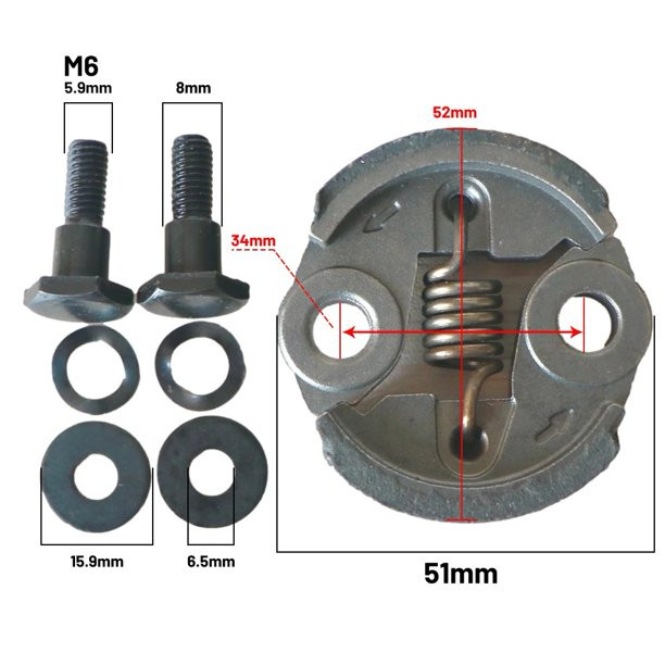 Saboti ambreiaj cu suruburi de fixare motocoasa TL 33 [2]