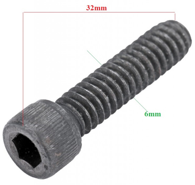 Set 10 suruburi cilindru drujba Husqvarna (32mm, Ø 6mm) [2]