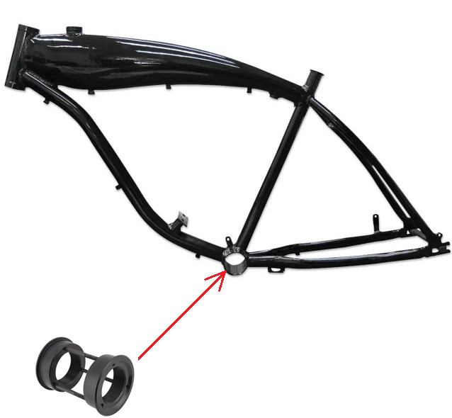 Set adaptoare ax pedalier cadru bicicleta motorizata [2]