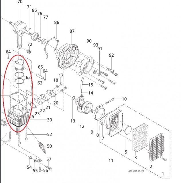 Set motor atomizor Solo 423 [3]