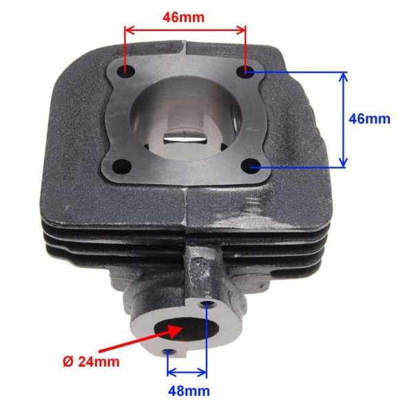 Set motor scuter 2T 50cc Suzuki AD / Morini(racire aer) [2]