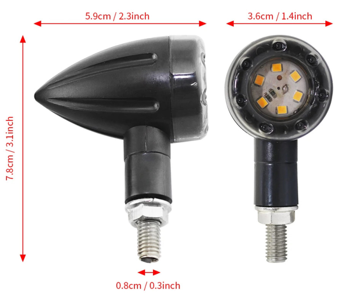 Set semnalizare moto (5 leduri) [2]