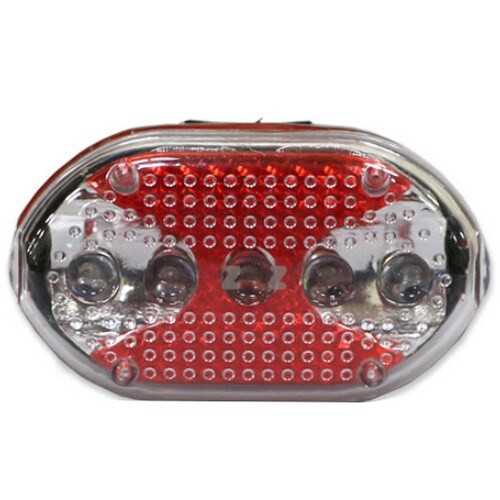 Stop bicicleta (5 Leduri) Alb si Rosu [1]