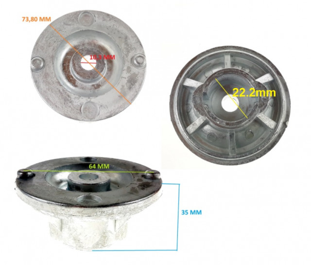 Suport cutit masina tuns iarba Husqvarna 515 13 10-64 (22.2mm) [3]