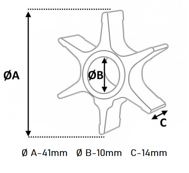 Turbina pompa apa motor barca Suzuki (17461-98503) [2]