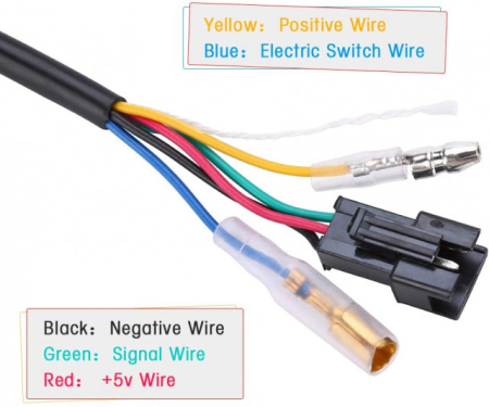 Acceleratie bicicleta / scuter electric (cu indicator de voltaj si cheie) [2]
