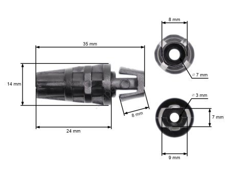 Piese motoutilaje  - Adaptor pentru cabluri de acceleratie