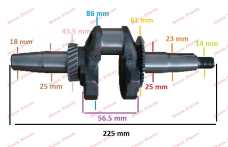 Ambielaj generator Honda GX 140, GX 160, GX 200 (conic) [1]