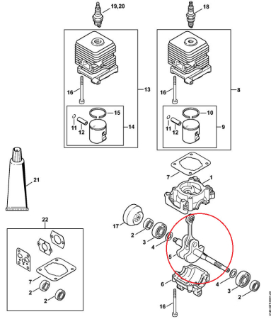 Ambielaj motocoasa compatibil Stihl FS 55 [2]