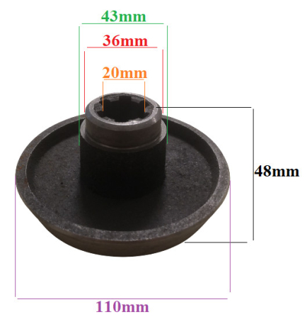 Ambreiaj conic inferior pentru motosapa / motocultor Szentkiraly DK 551 [1]