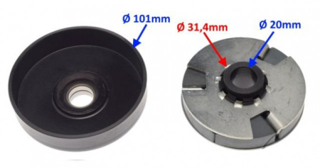 Ambreiaj Kart motorizare Honda GX 160, 200 (17 dinti) [1]