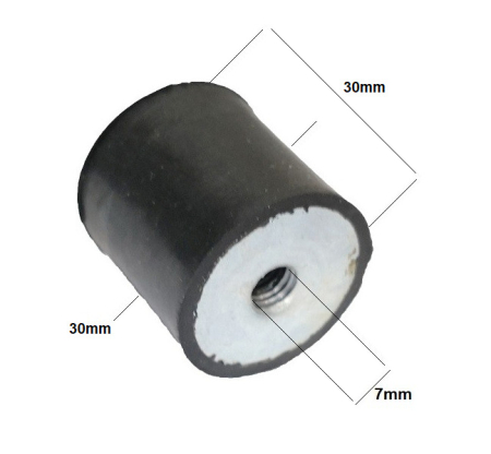 Amortizor universal generator, motopompa (piulita-piulita) [2]