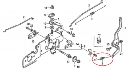 Arc regulator turatie Honda GCV 160, GCV 190 (mic) [2]
