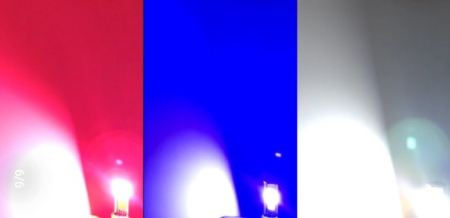 Bec far scuter, Atv, motocicleta 2 faze (COB led-RGB) [1]