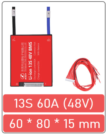 Kituri motor bicicleta  - BMS baterie Li-ion 13S 60A (48V)