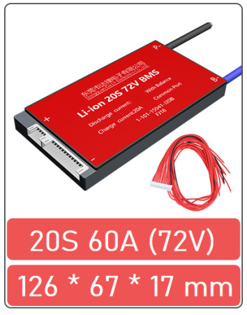 Kituri motor bicicleta  - BMS baterie Li-ion 20S 60A (72V)