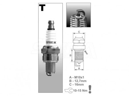 Bujie drujba (compatibila Stihl 171 - 211) Brisk TR15C [1]