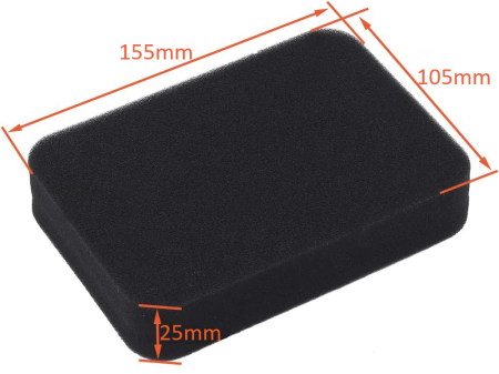 Burete filtru aer generator 188F, GX 390 (pt filtru dreptunghiular) [1]