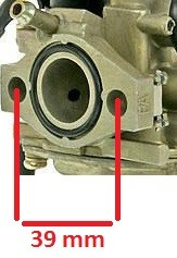 Carburator compatibil scutere Honda / Peugeot 50cc 39mm [2]