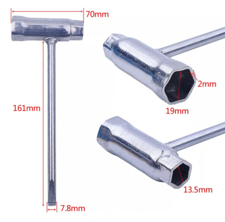 Cheie bujie drujba 13 x 19 (fixa) [1]