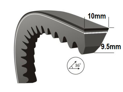 Curea transmisie decojitor busteni drujba (XPZ-925) [1]